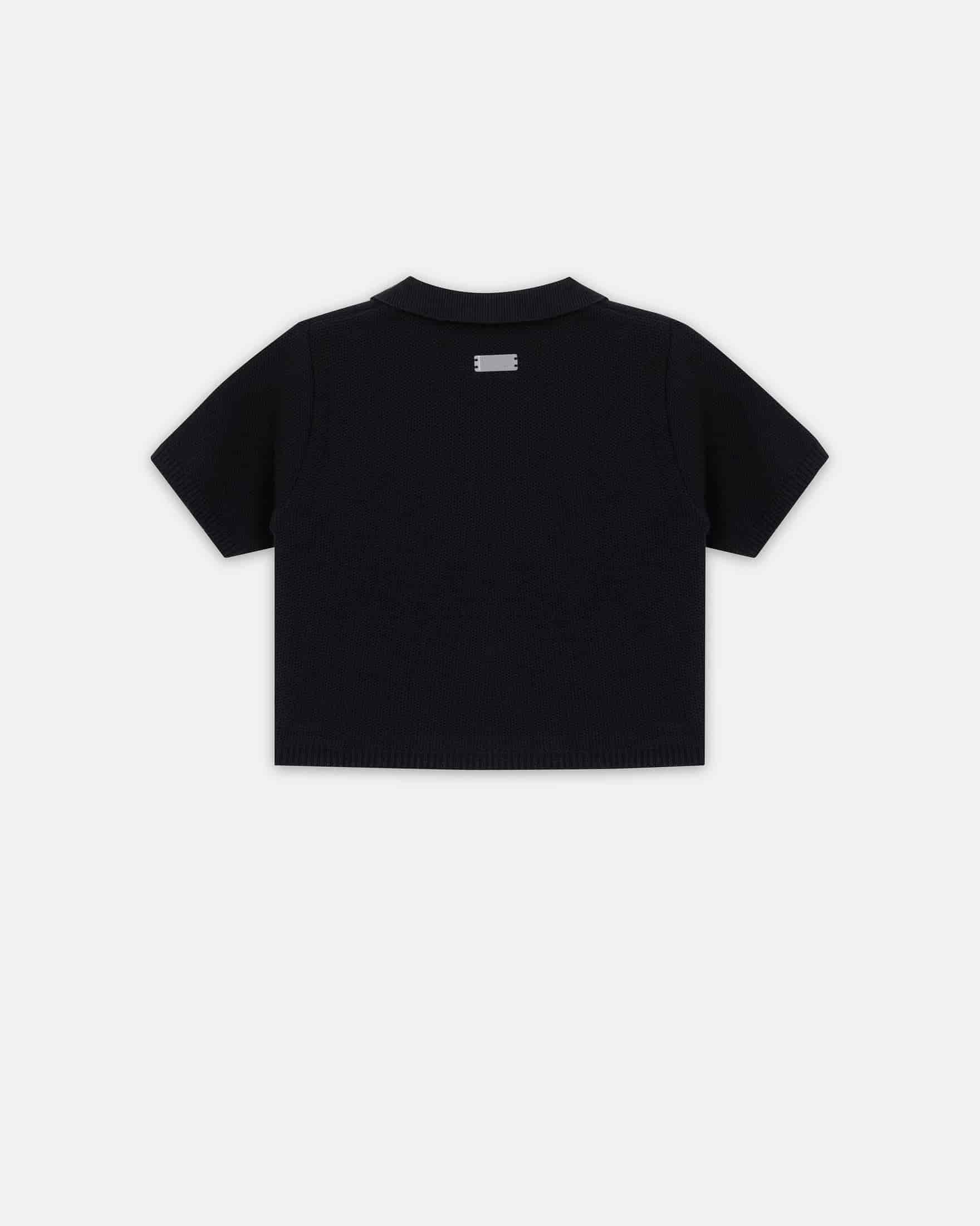 W Holy State Undergold Studio Polo Shirt Black - miniatura 3