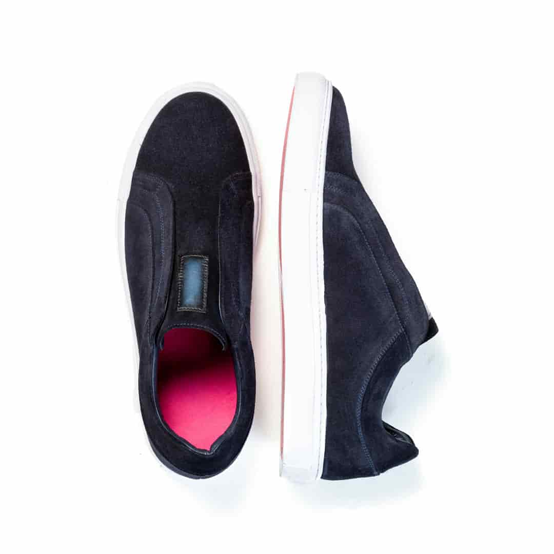 Sneaker Gino Azul Gamuza - miniatura 10