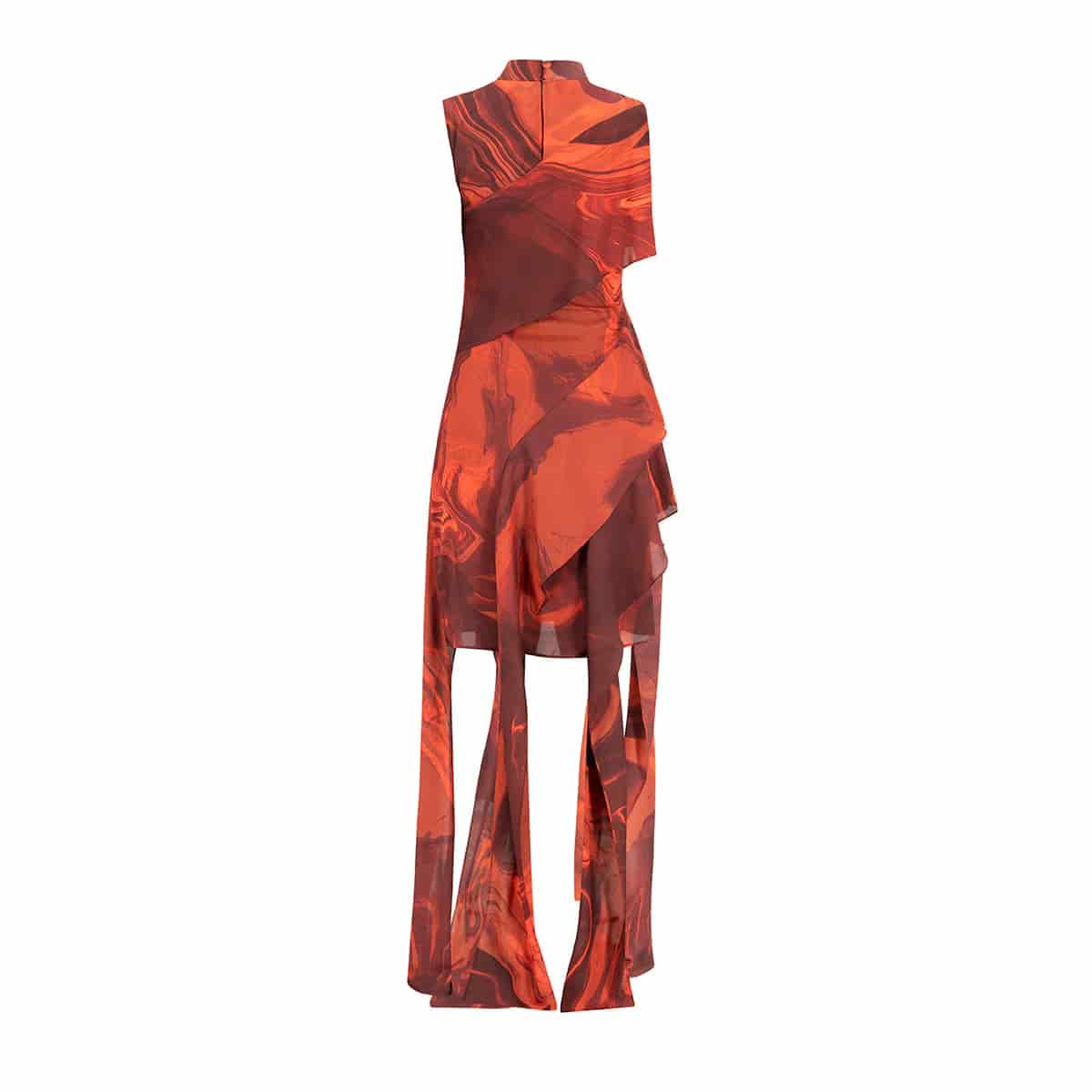 VESTIDO DE VOLANTES ESTAMPADO - miniatura 3