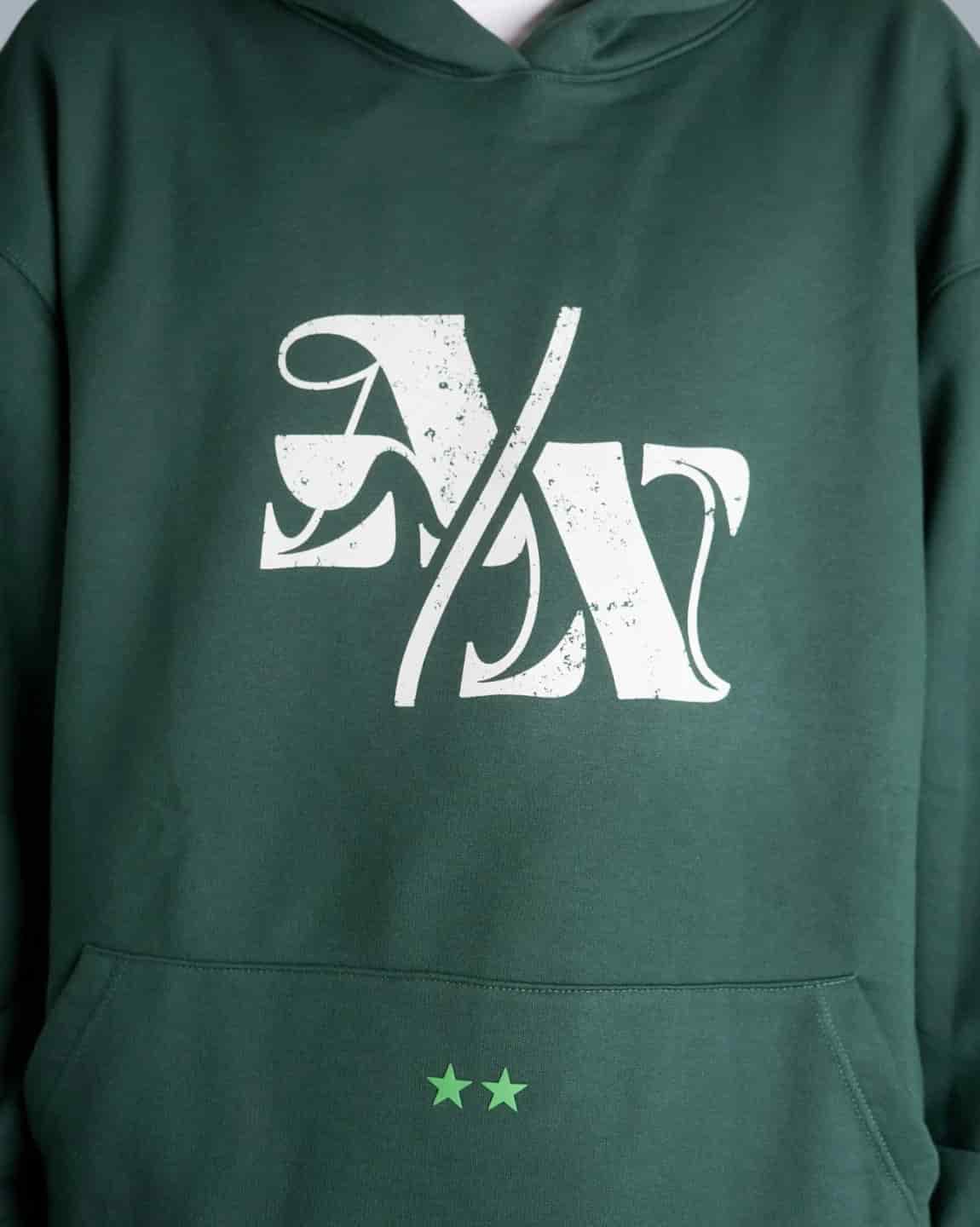 HOODIE VERDE PINO FRENTE A/N - miniatura 2