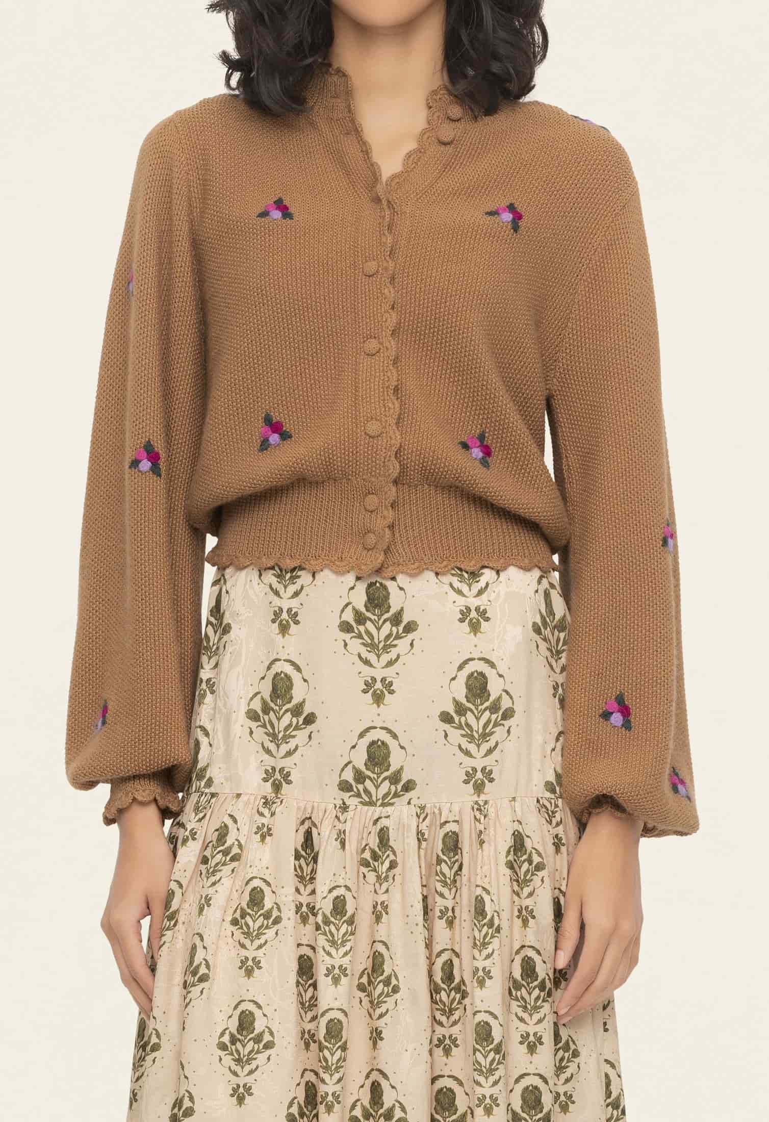 Pradera Brown Cardigan - miniatura 4