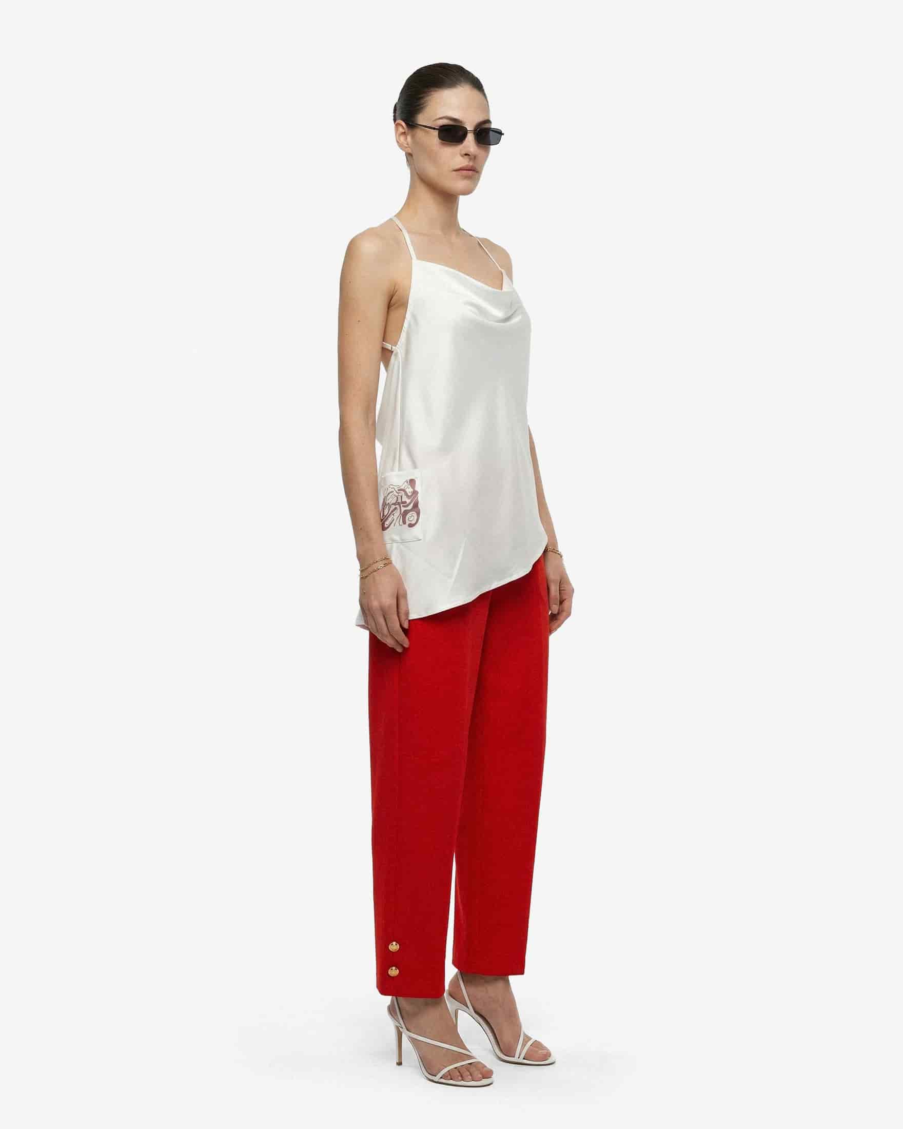 Red Canvas Pant - miniatura 2