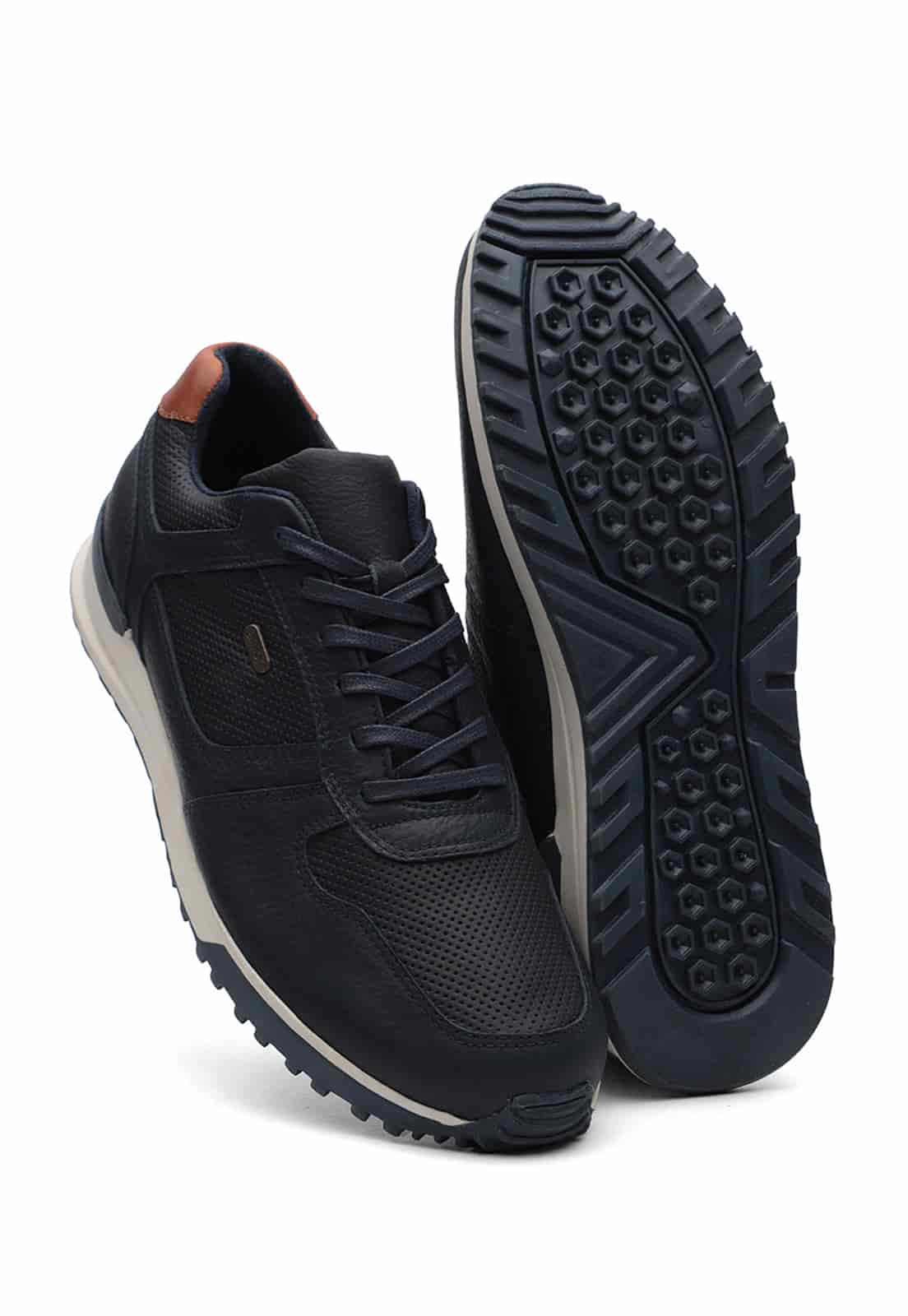 Tenis de cuero para hombre color azul | Armori x Los Caballeros - miniatura 3