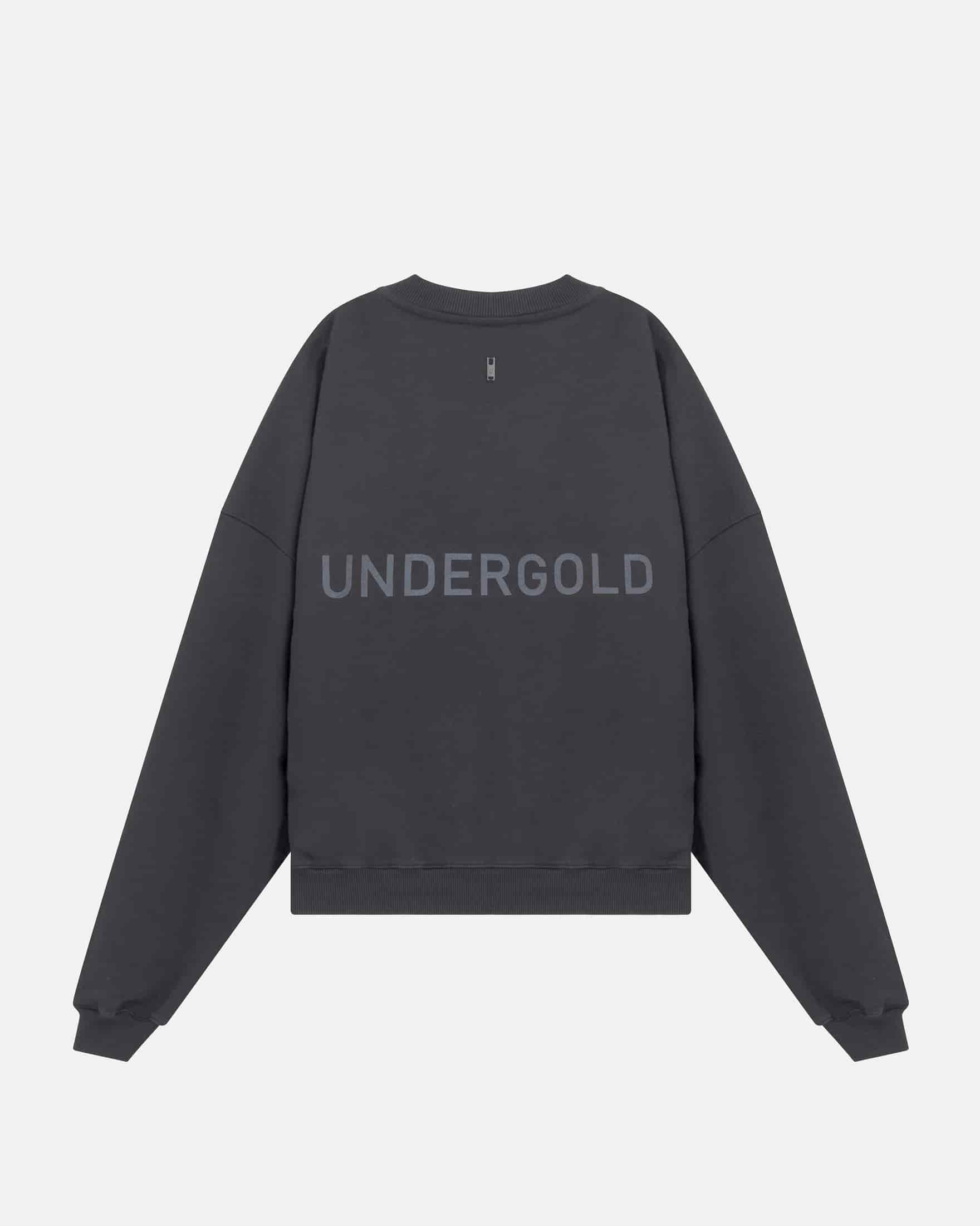 Line Basic Boxy Fit Crewneck Dark Gray - miniatura 1
