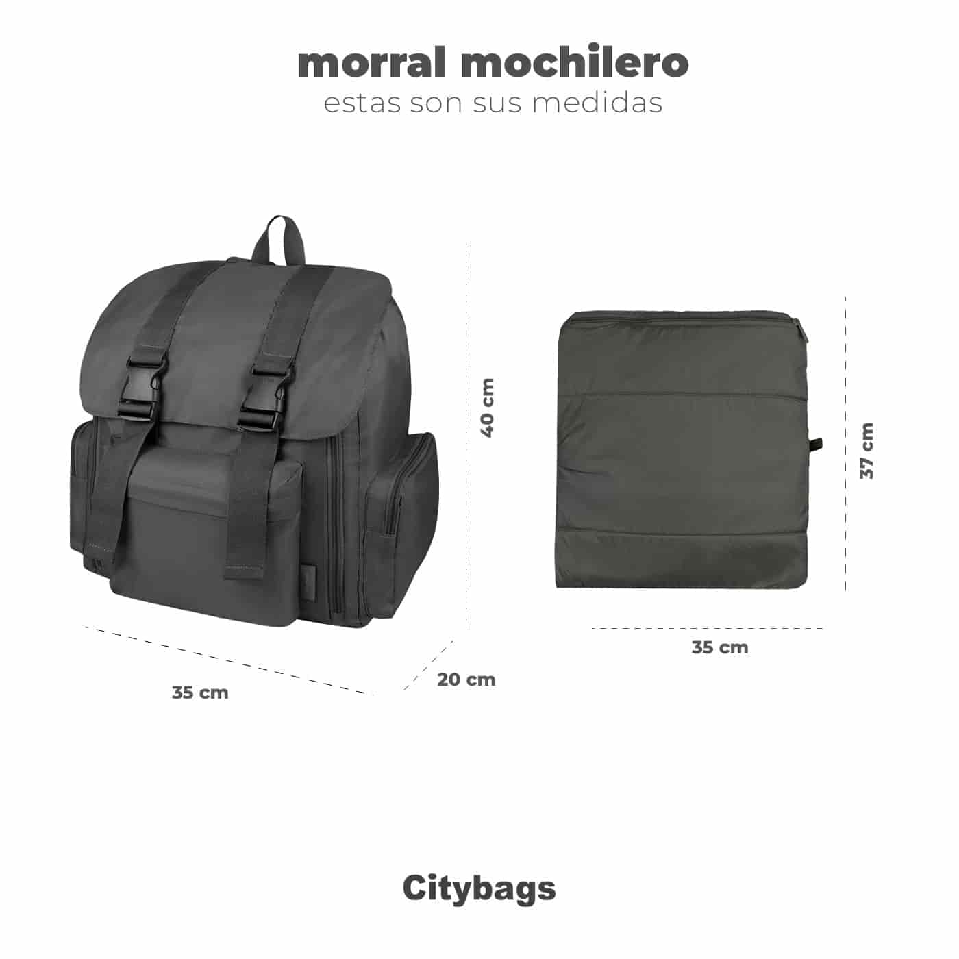 Morral Mochilero Pequeno ULTRA Estampado Glam Citybags Multicolora - miniatura 10