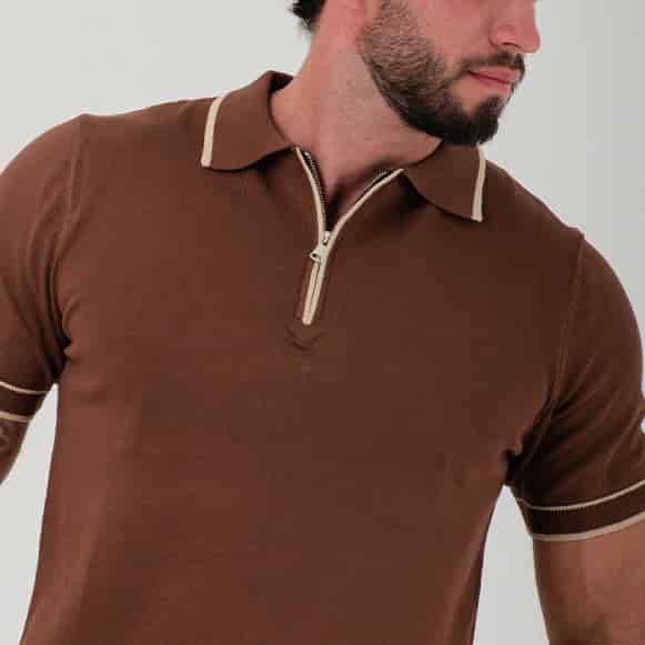 SUETER TIPO POLO MODA TEJIDO HOMBRE - miniatura 4