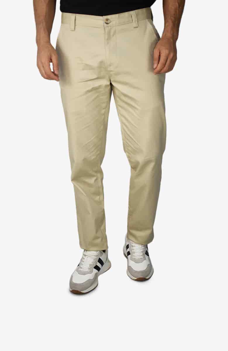 Pantalón de dril texturizado Caqui para Hombre - miniatura 1