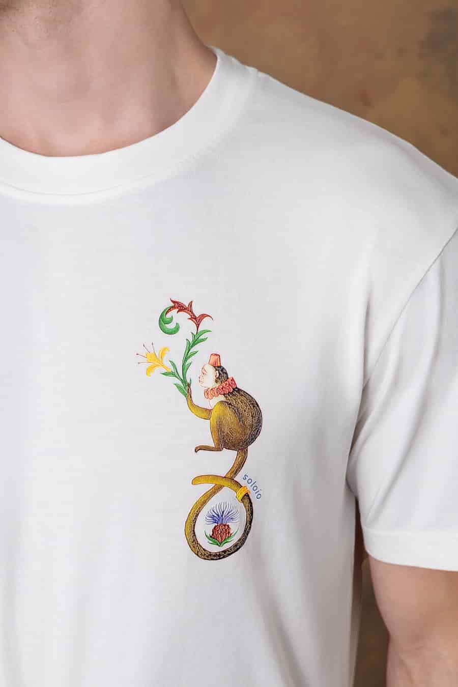 Men's cotton t-shirt satyr white - miniatura 5