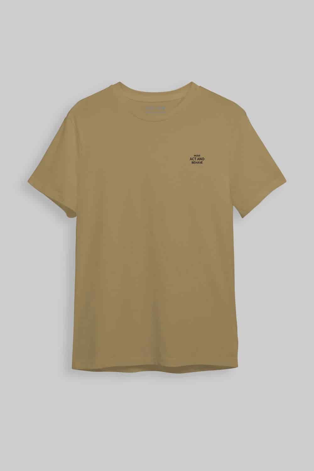 Camiseta Move Act Behave Beige - miniatura 5
