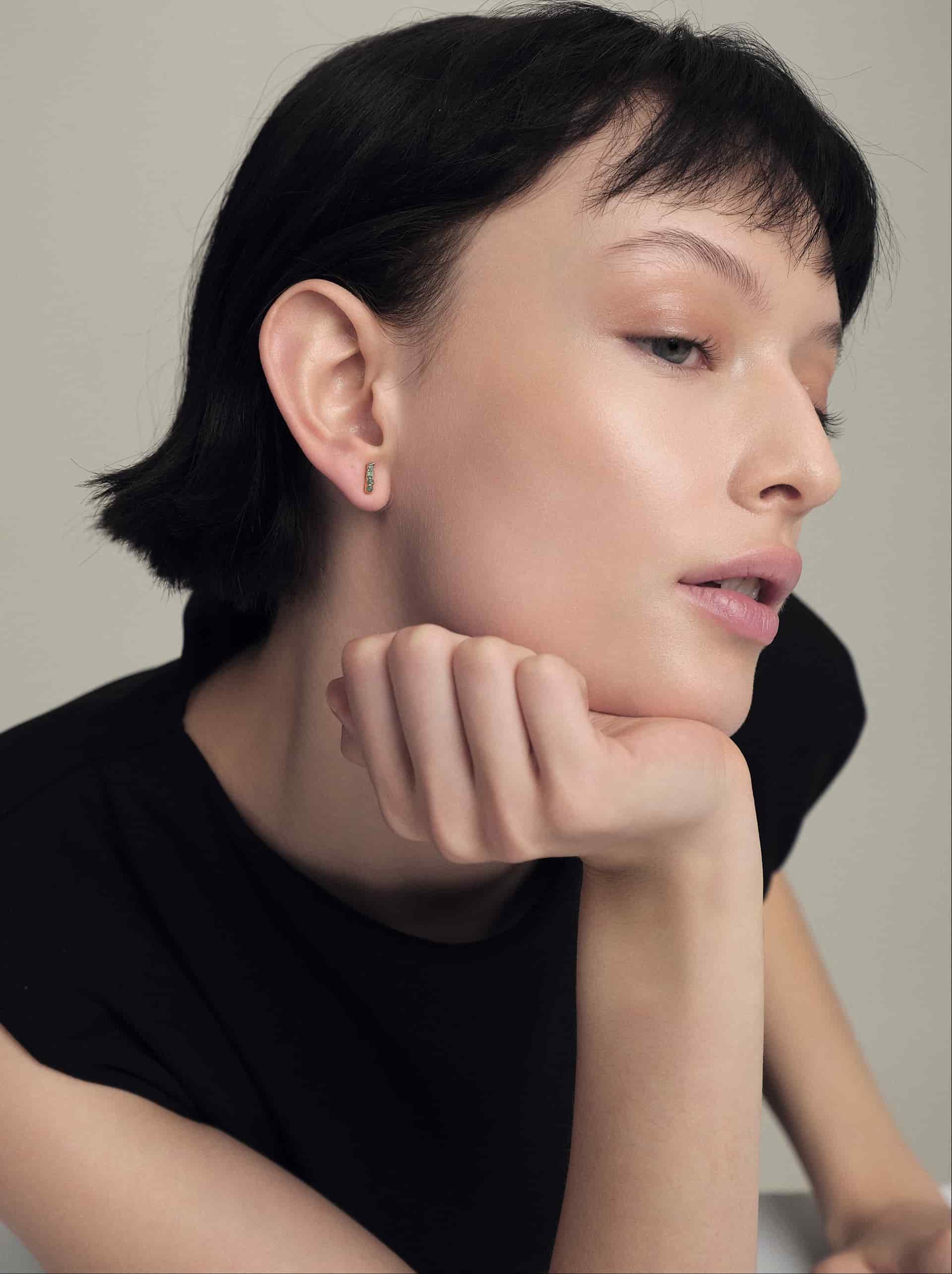 Aretes 4 Stone Studs Small Mini - miniatura 3
