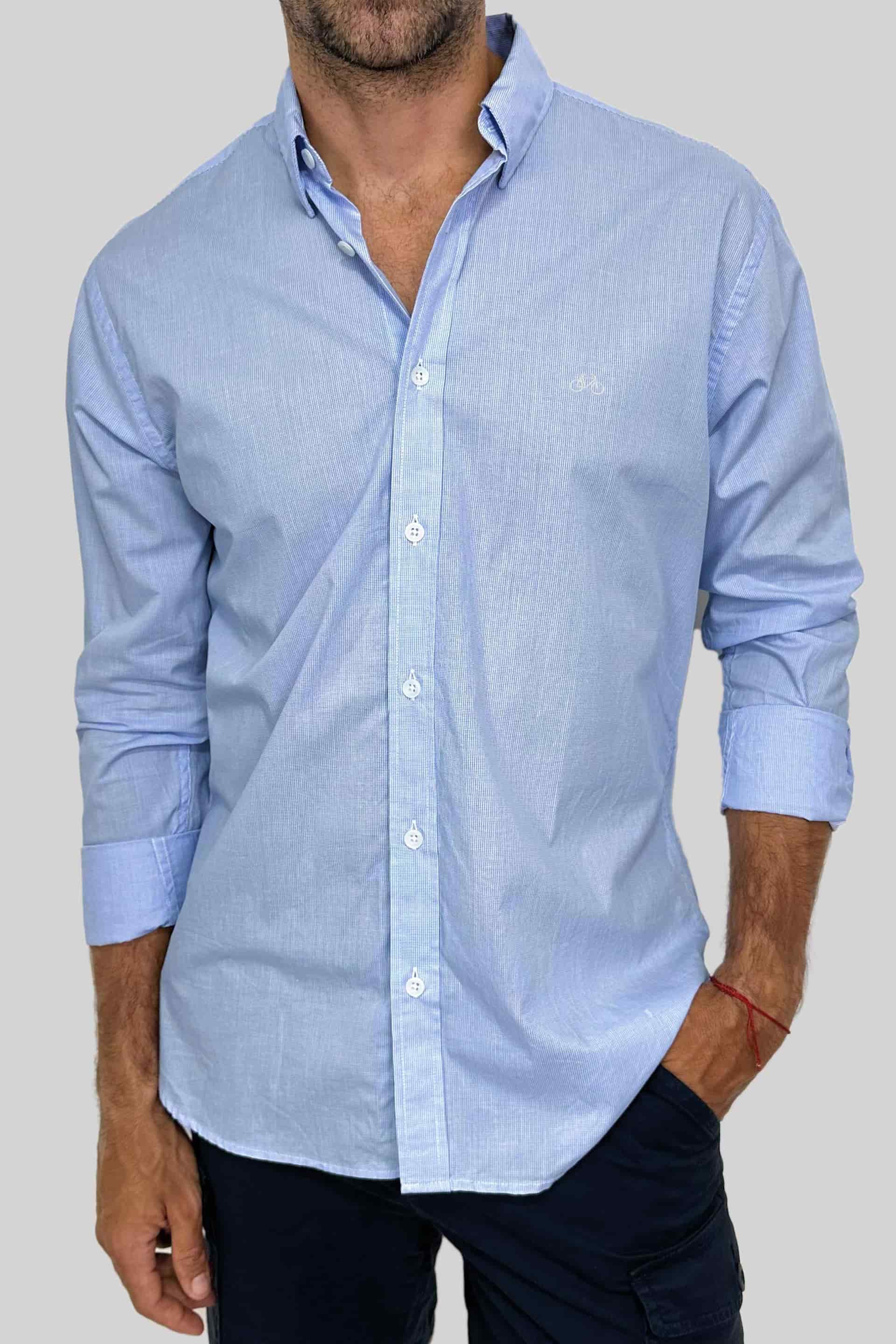 CAMISA MINI BLUE CHESS - miniatura 1