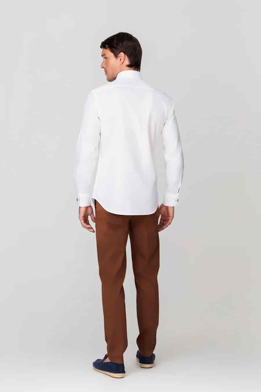 men’s cotton shirt white rx slim - miniatura 12