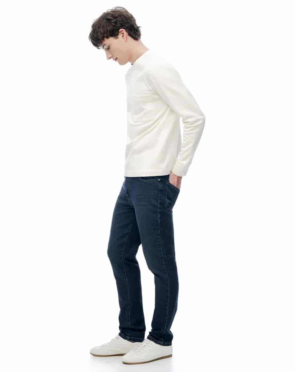 Jean slim tiro medio indigo hombre - miniatura 5