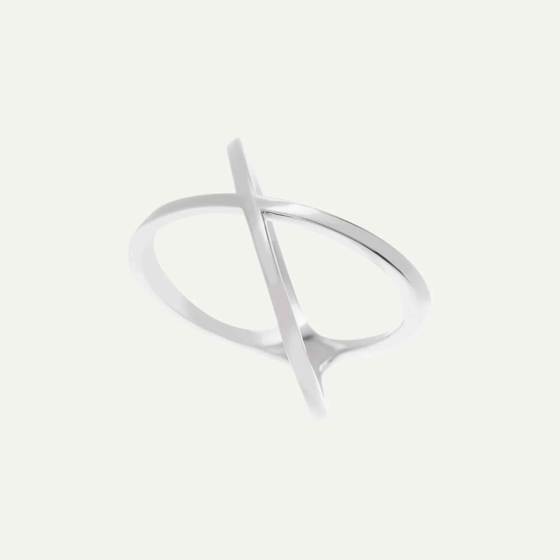 Anillo Big X liso - miniatura 3