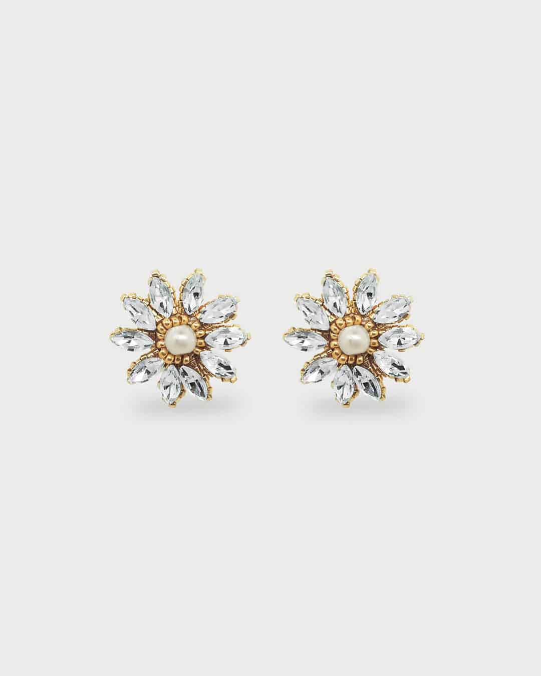 Aretes Pétalos Cristal - miniatura 1