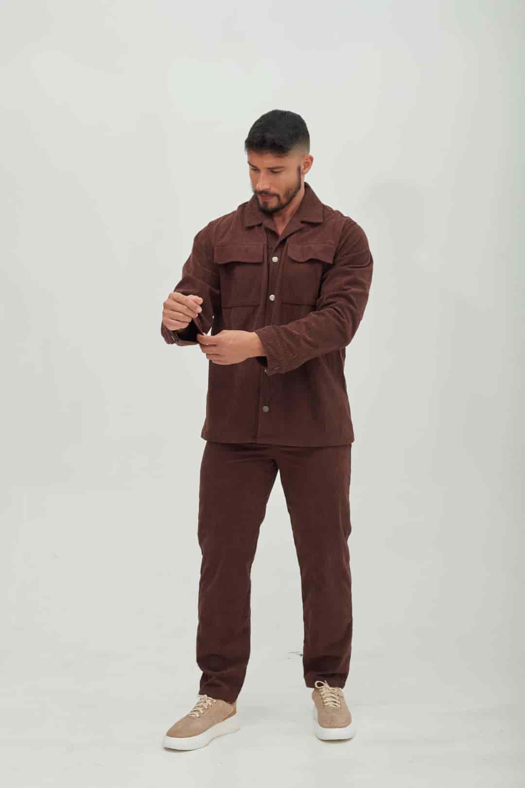 Pantalón Corduroy Marrón - miniatura 1