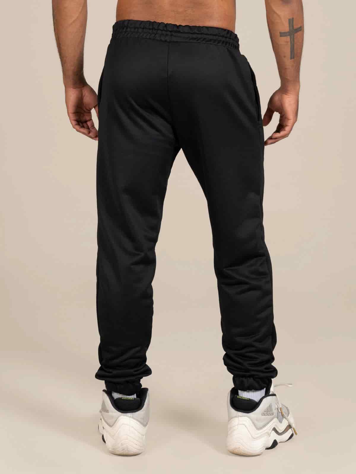 Jogger elastico unisex negro - miniatura 2