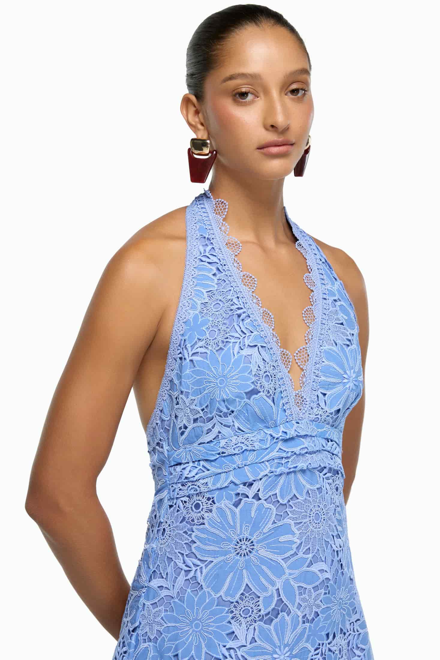THEA MINI DRESS BLUE - miniatura 2