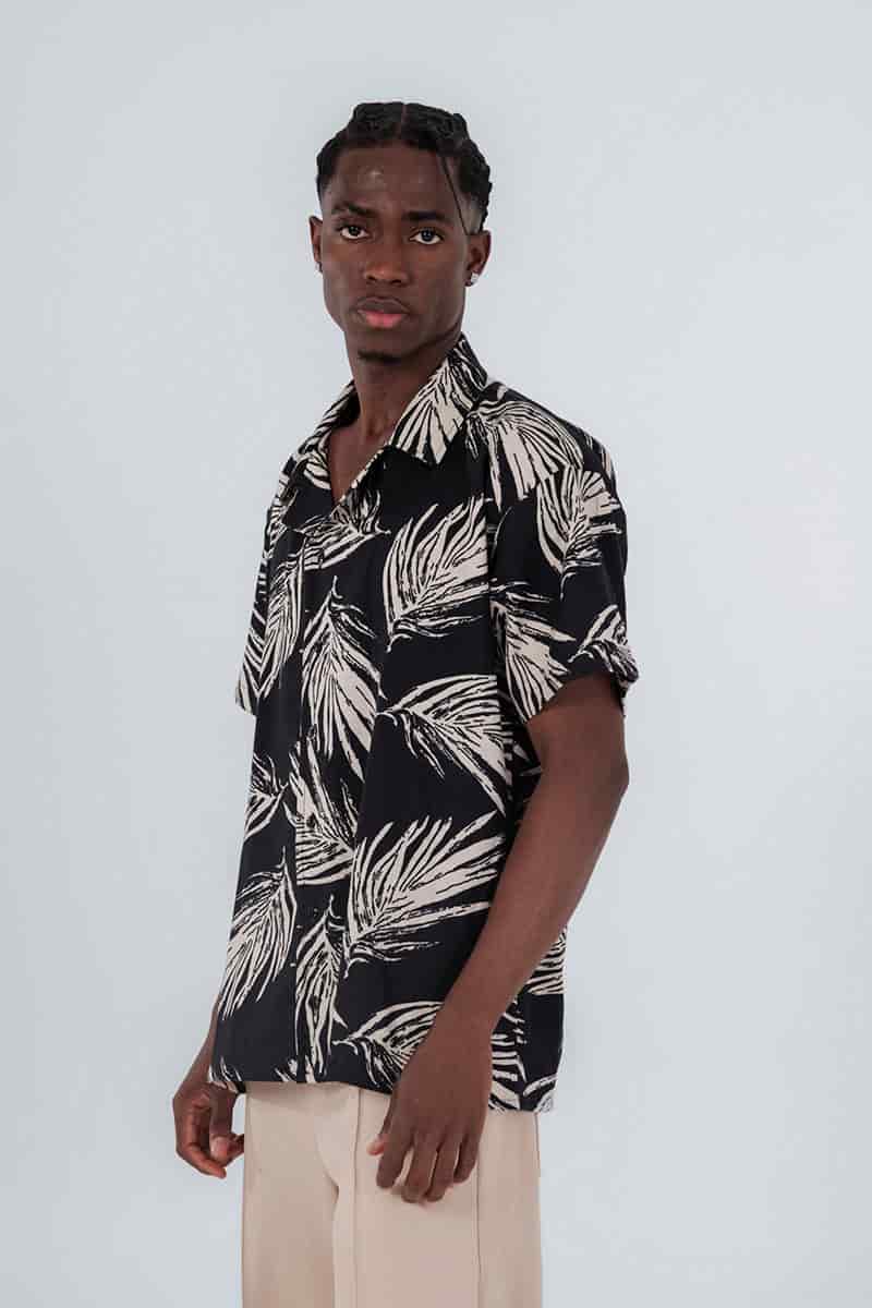 Camisa moda hoja hueso - miniatura 4
