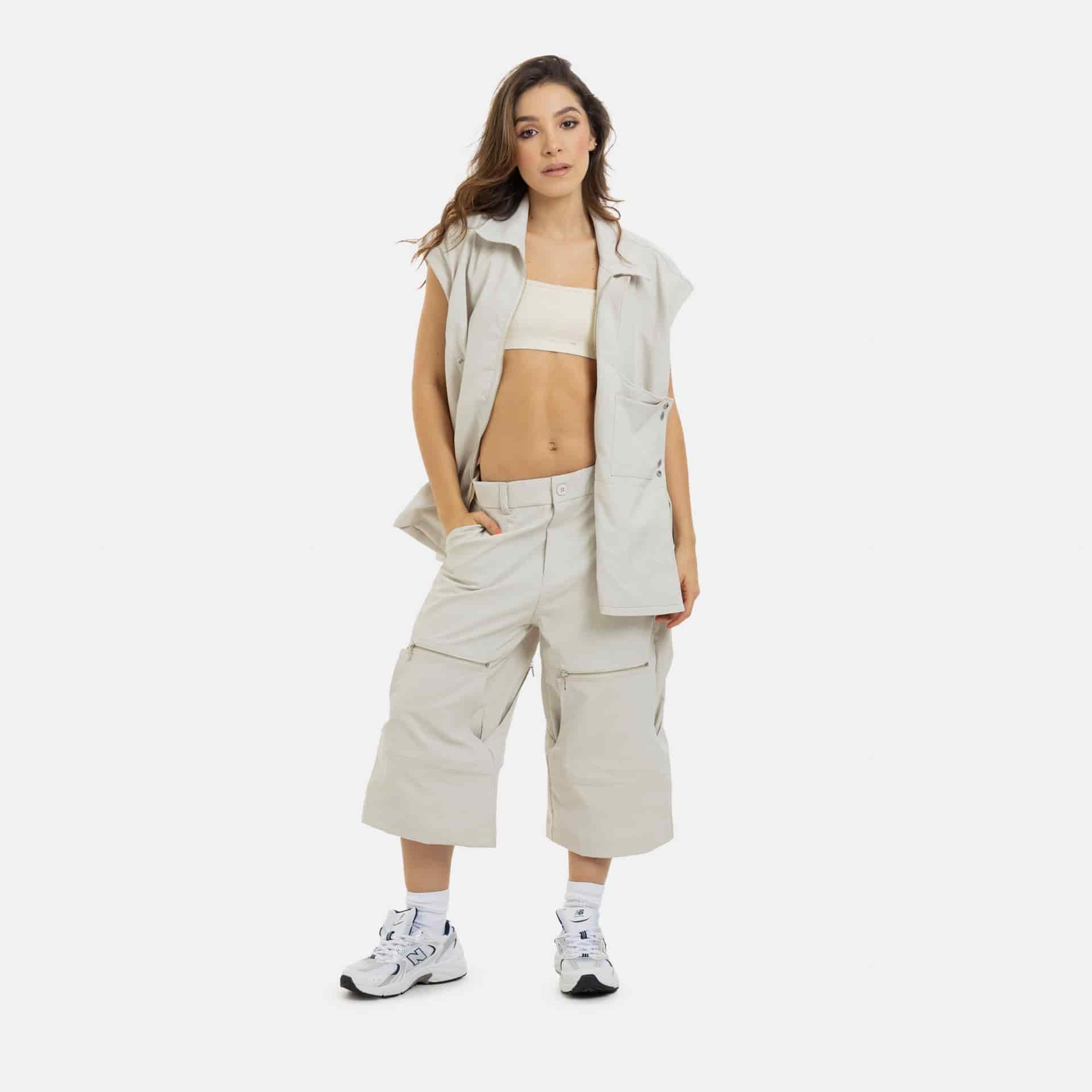 Pantalón Active Convertible Beige - miniatura 1