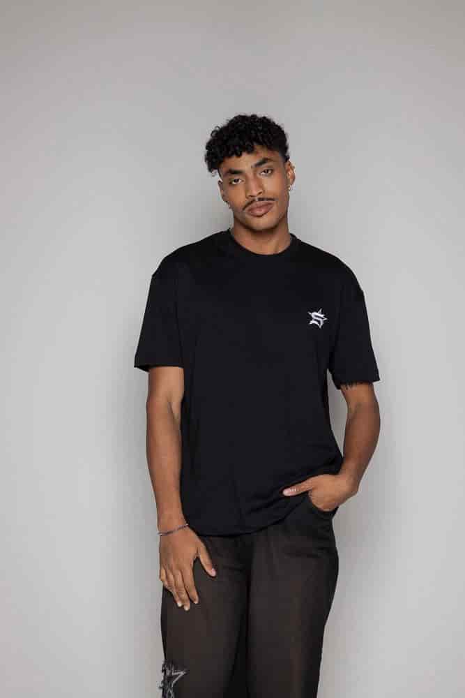 Camiseta Courage Regular-Negra - miniatura 5