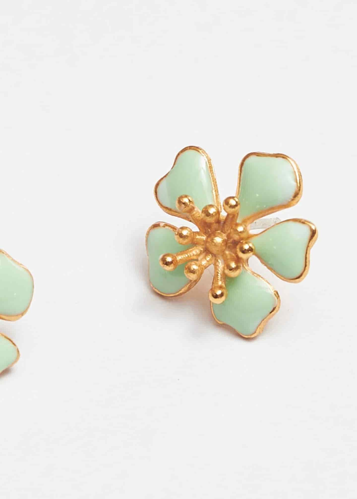 Aretes Aurora mini verde - miniatura 3