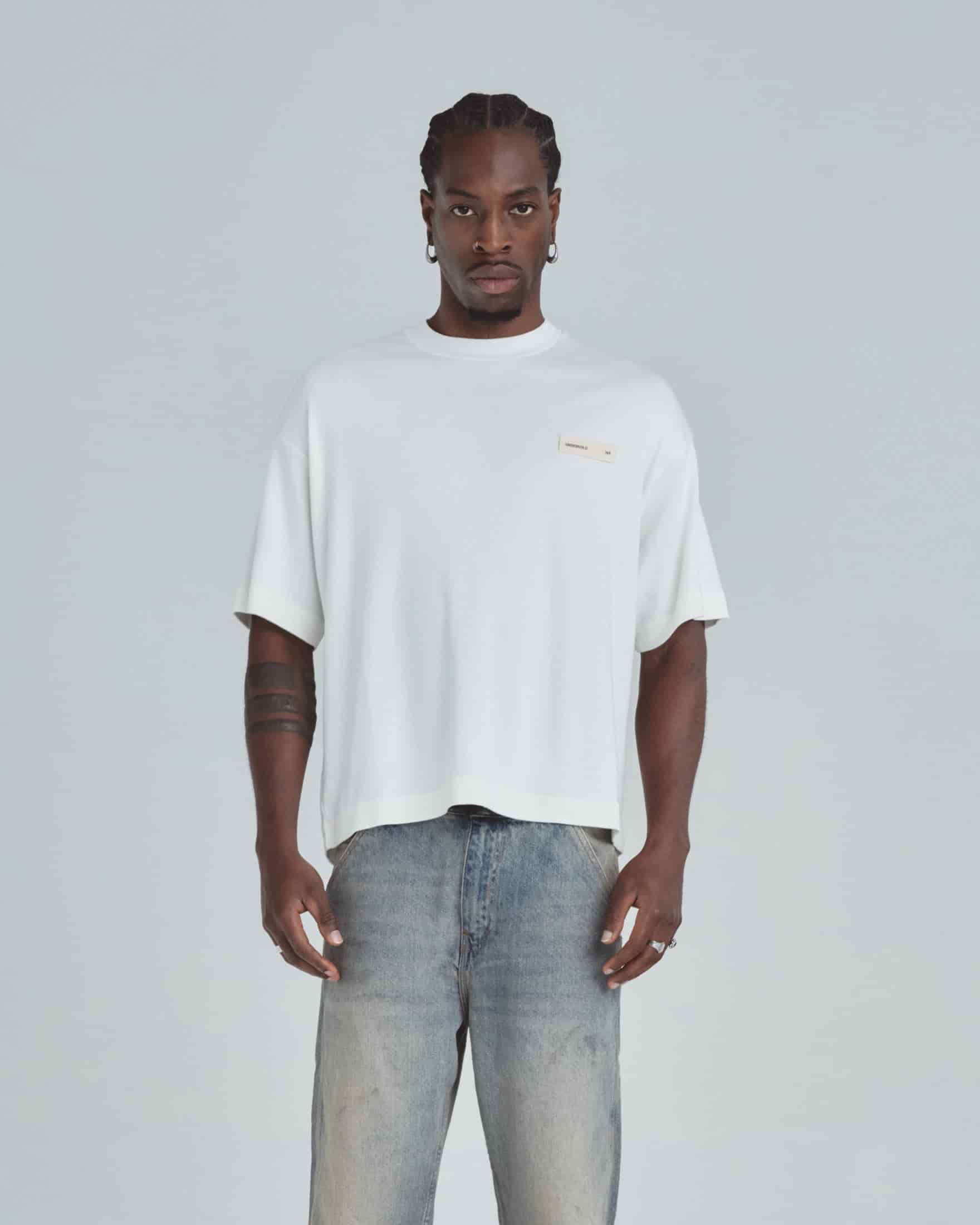 Line Basic Label Boxy Fit Tshirt White - miniatura 2