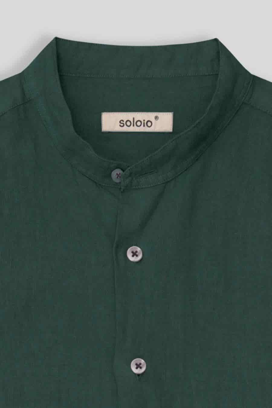 men’s linen shirt mao rosin basic - miniatura 4