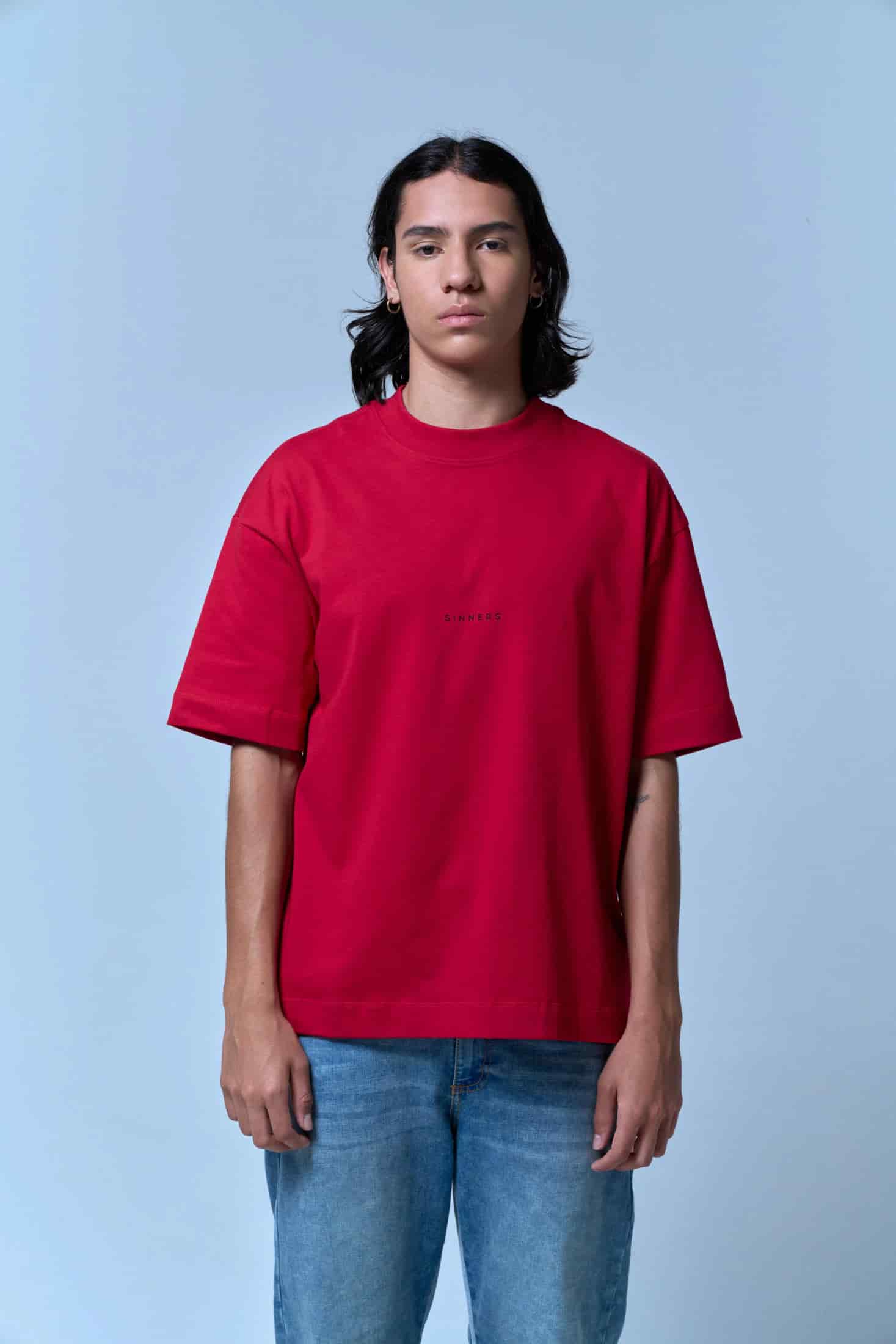 CENTER LOGO RED T-SHIRT - miniatura 4