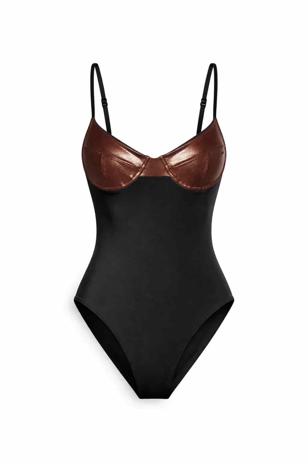 ARIA BODYSUIT - BLACK/COPPER - miniatura 8
