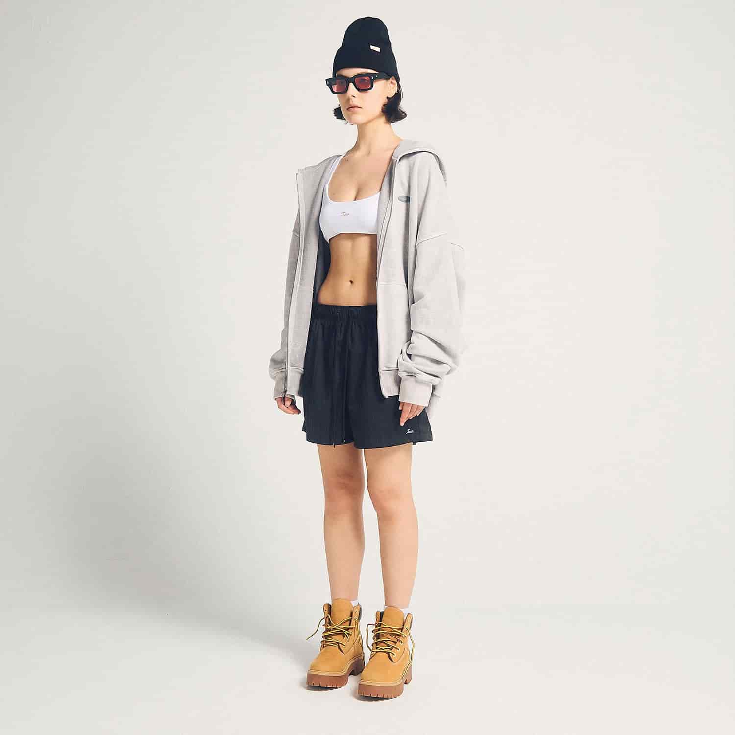 Signature Zipper Hoodie - Washed Gray - miniatura 3