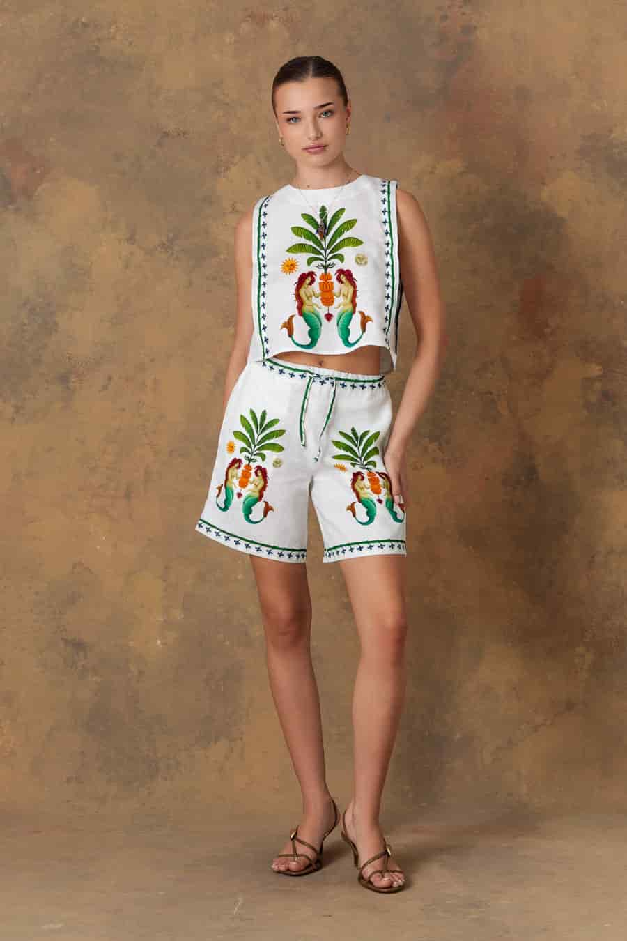 Women's bermuda amanzi white - miniatura 3