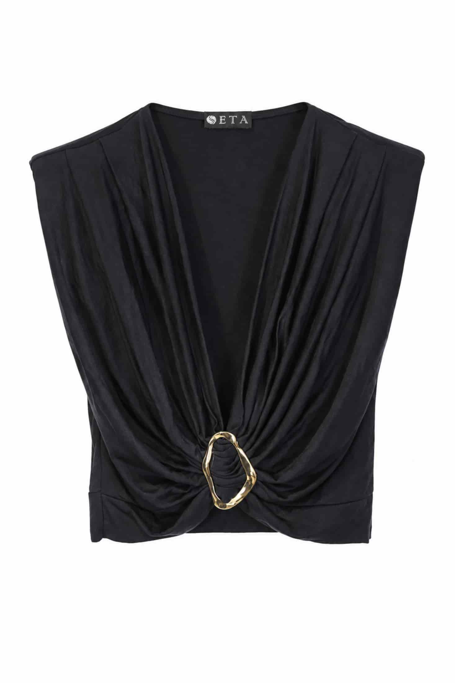 BUCKLE TOP BLACK - miniatura 1