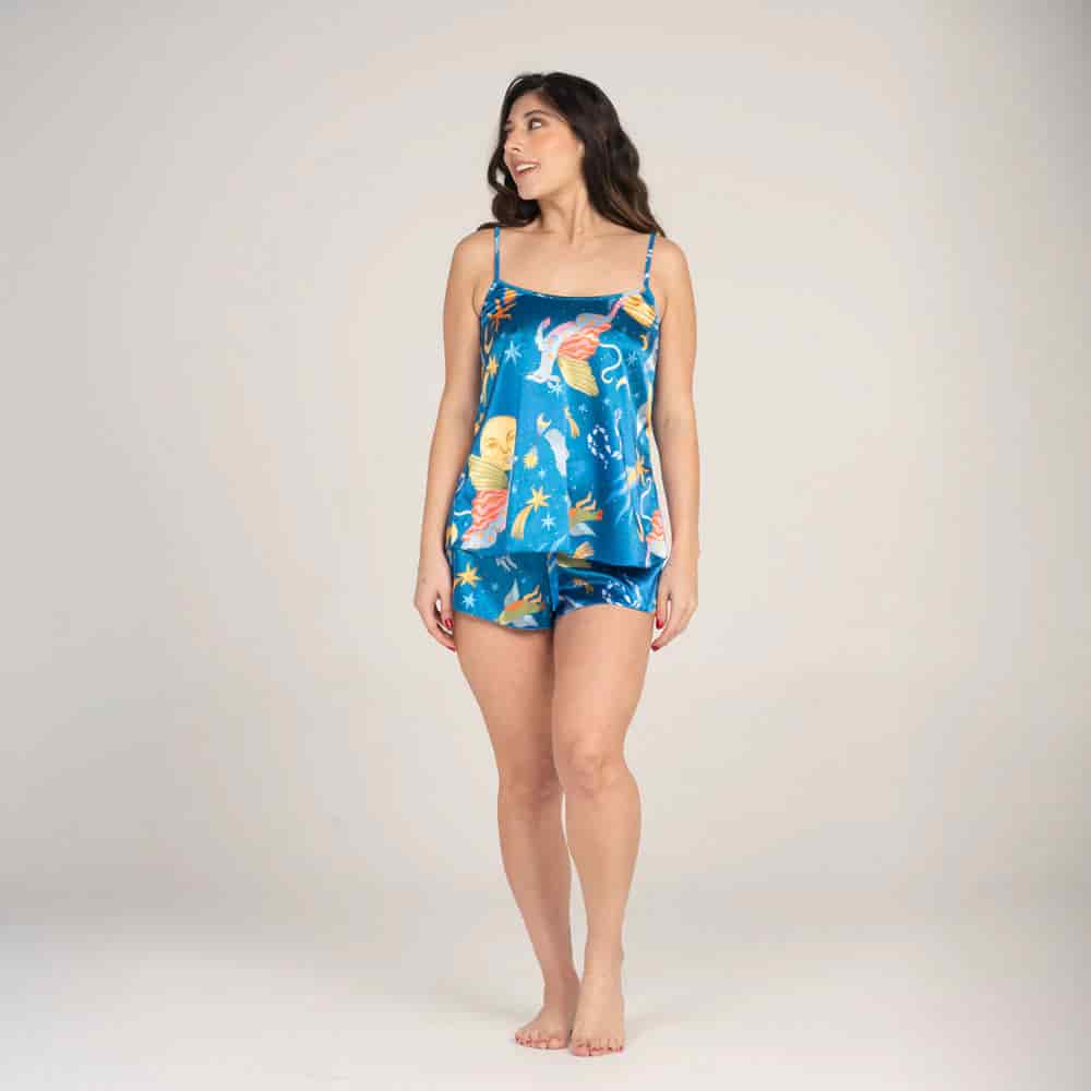Short Corto Satin Estampado Alebrijes. - miniatura 1