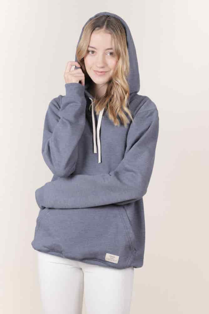HOODIE AZUL UNISEX- BÁSICO - miniatura 3