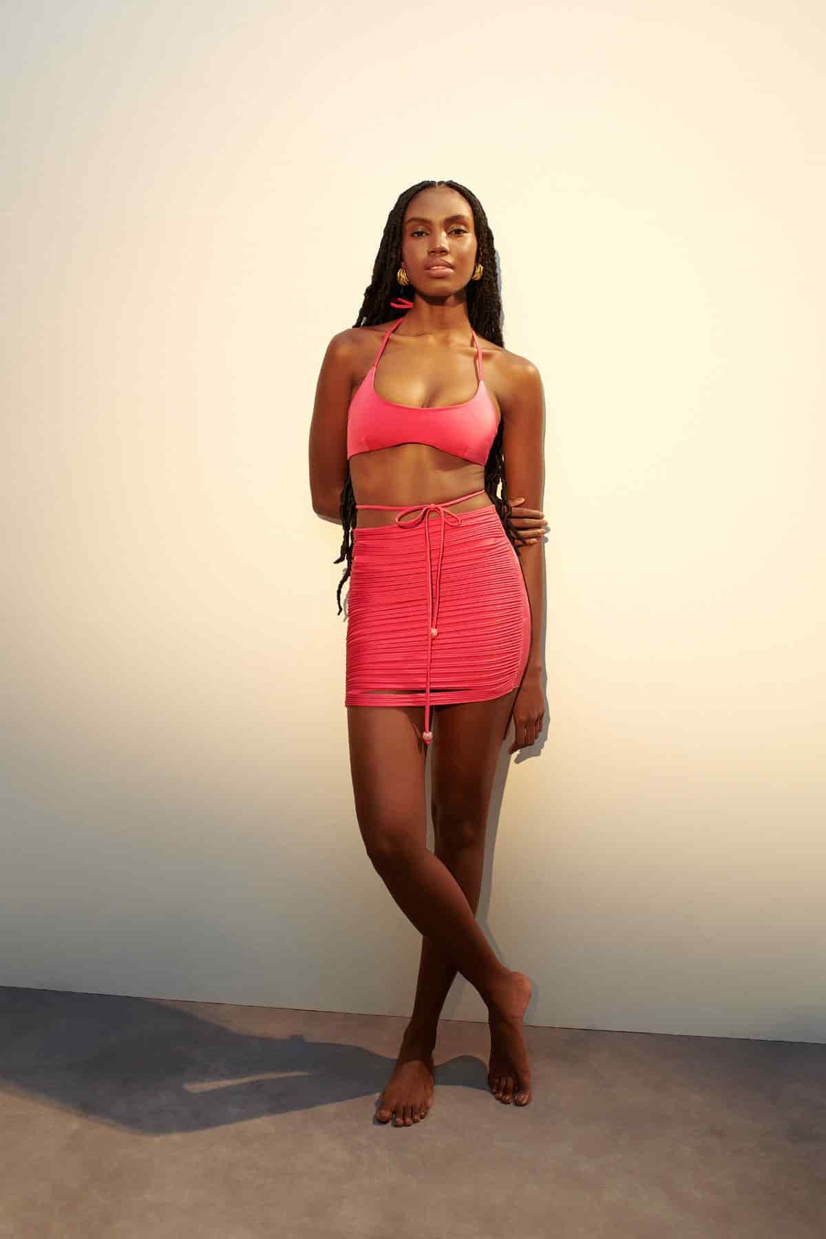 MINI FALDA ANEMONA - PARADISE PINK - miniatura 3