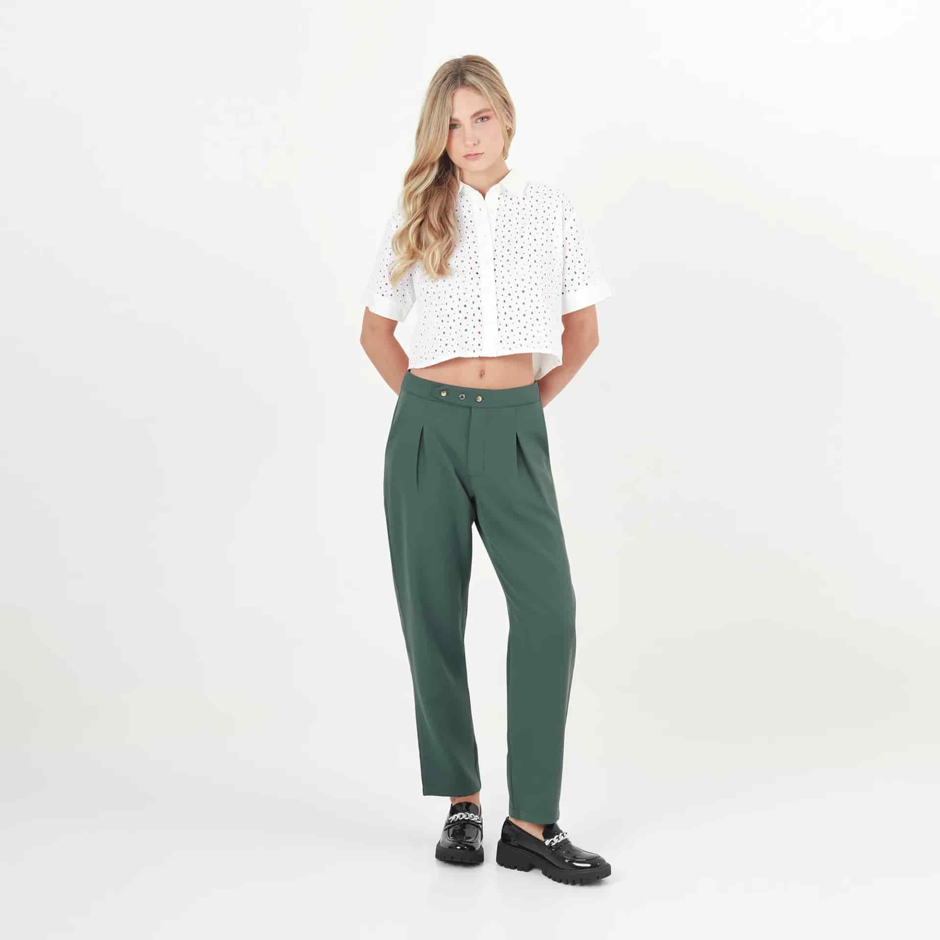 Pantalon Tiro Alto Bota Recta - miniatura 1