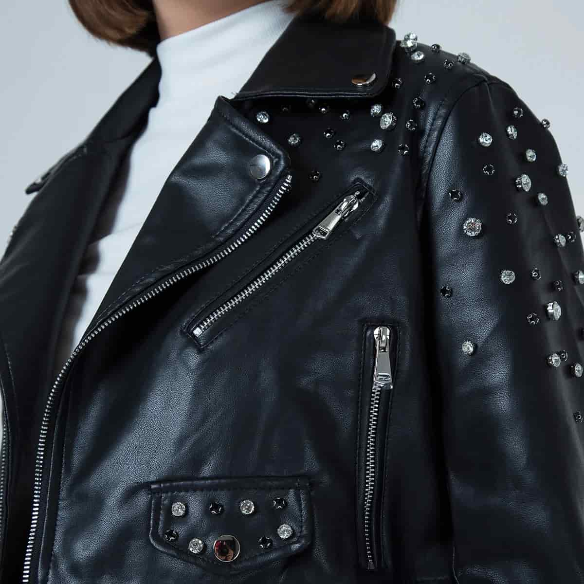 Chaqueta Sintetica Biker Crystal - miniatura 27