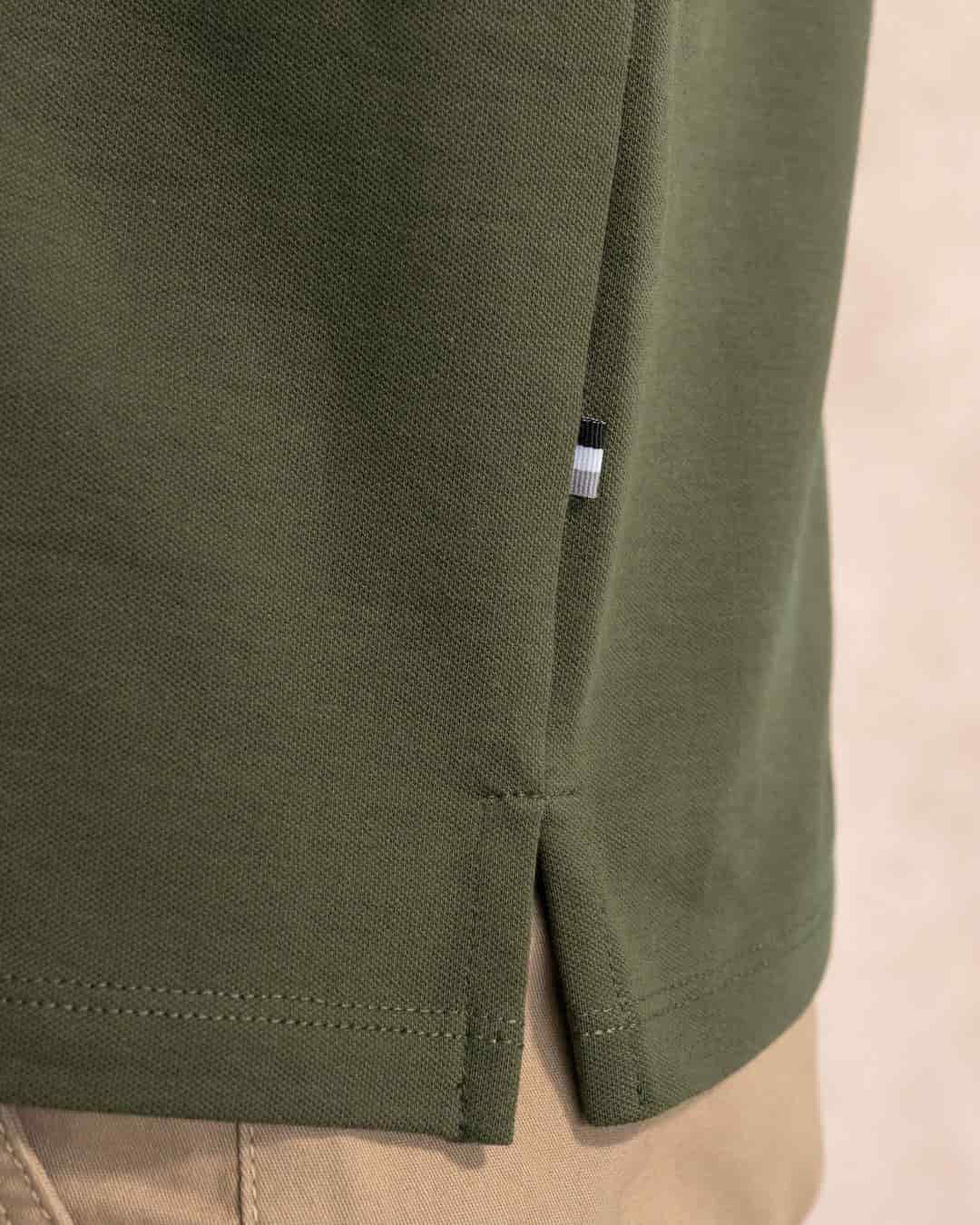 Camisa Antimanchas Piqu  Verde Militar - miniatura 4
