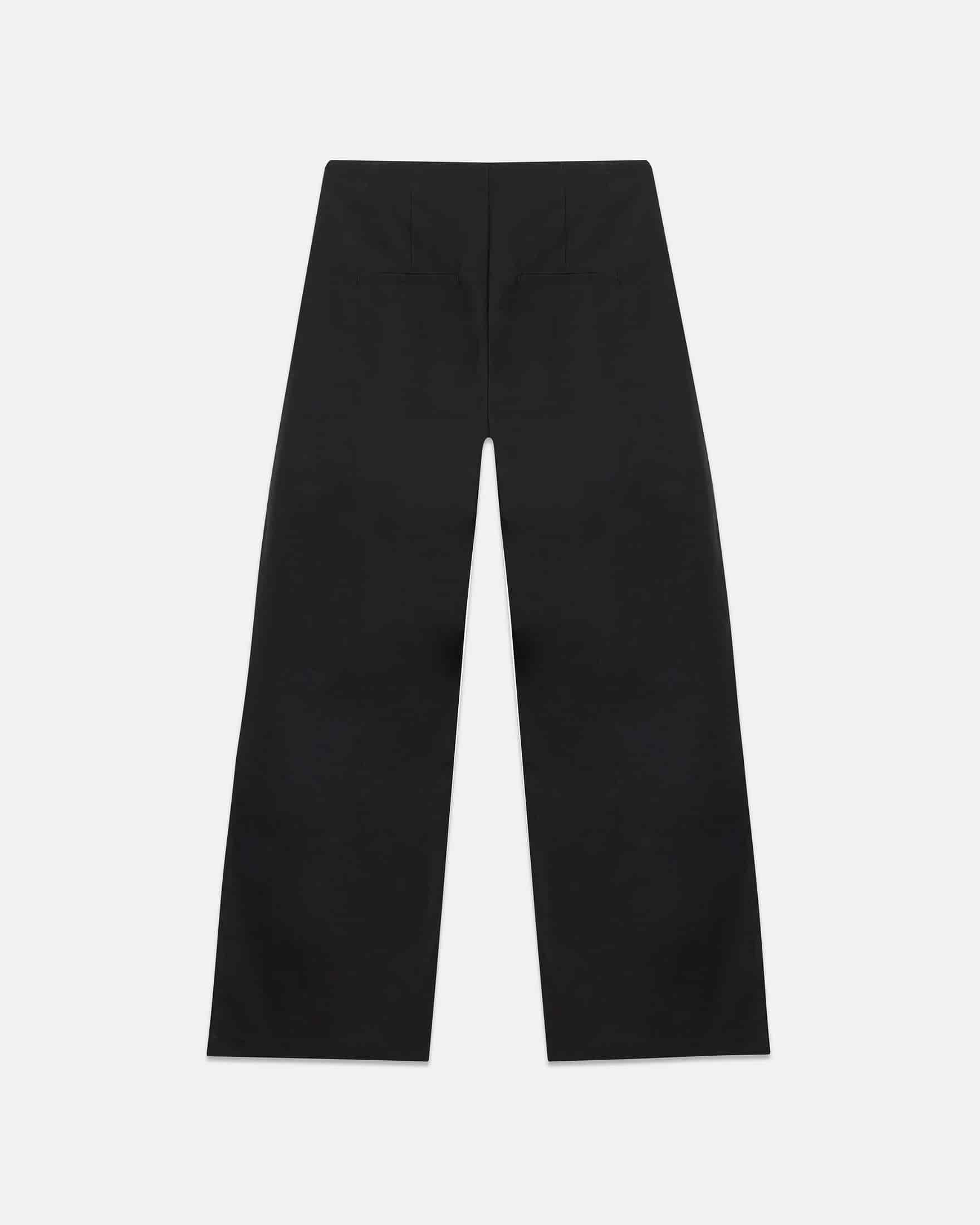 W Line Basic Wide Trousers Black - miniatura 2