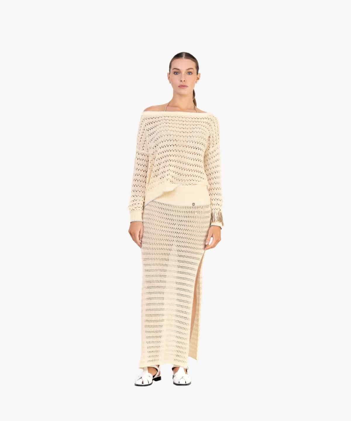 Emilia Knitted Long Skirt - miniatura 2
