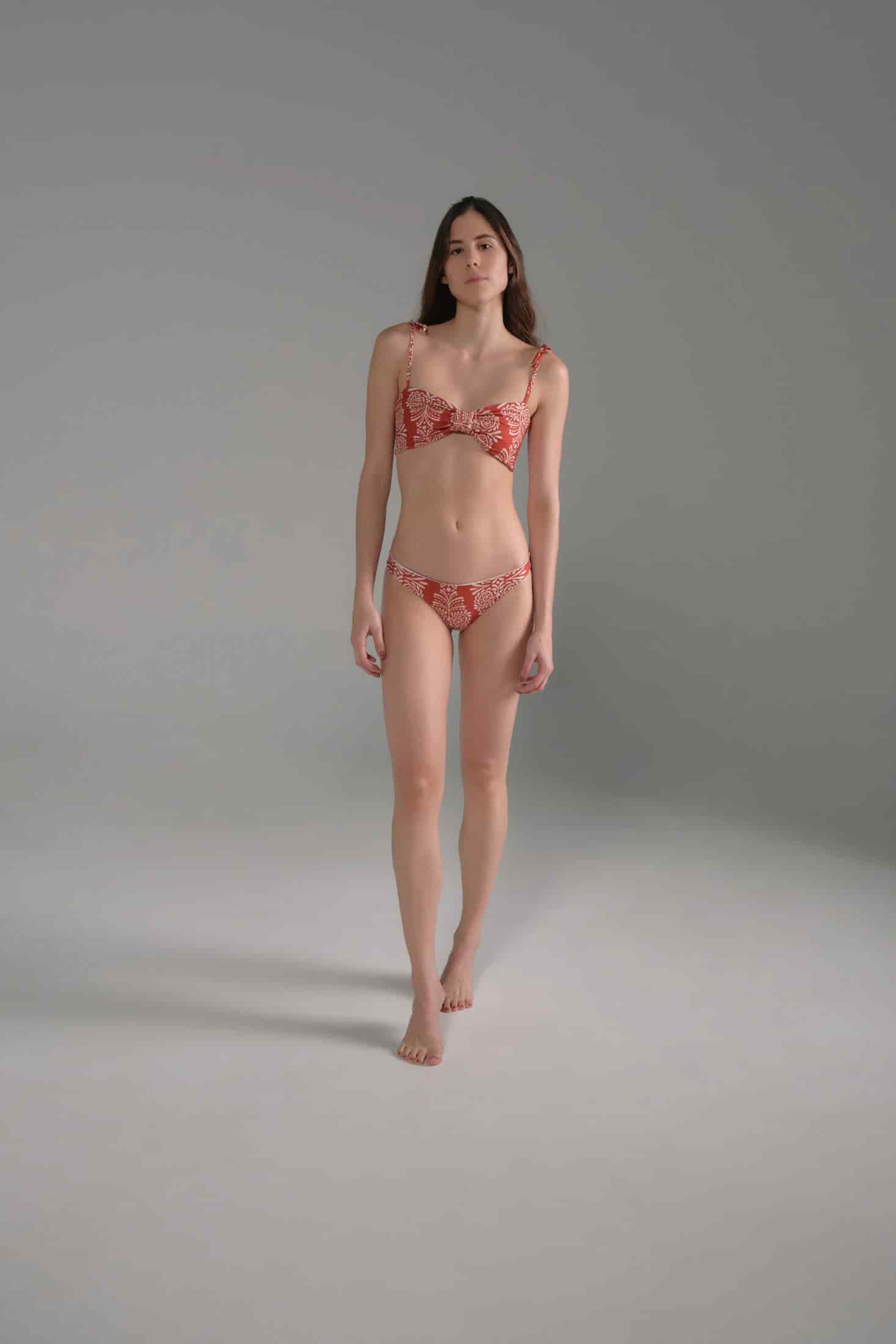 Guava Bottom / Red Arabesque - Orange Stripes - miniatura 2