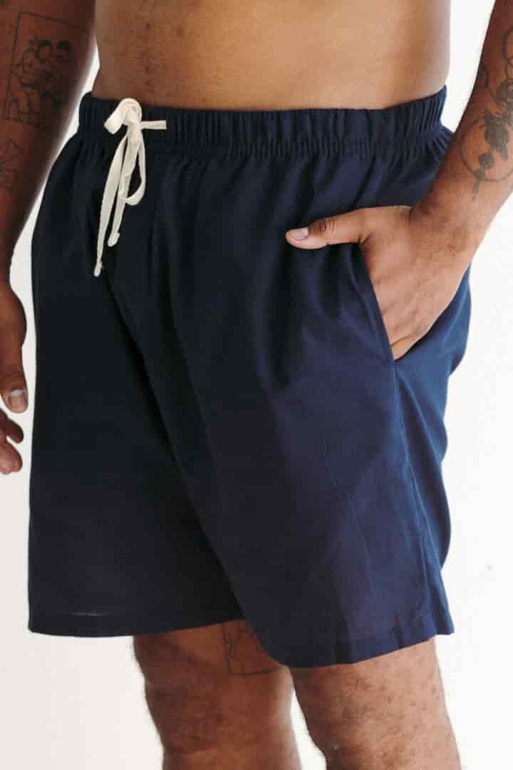 Short lino azul - miniatura 2