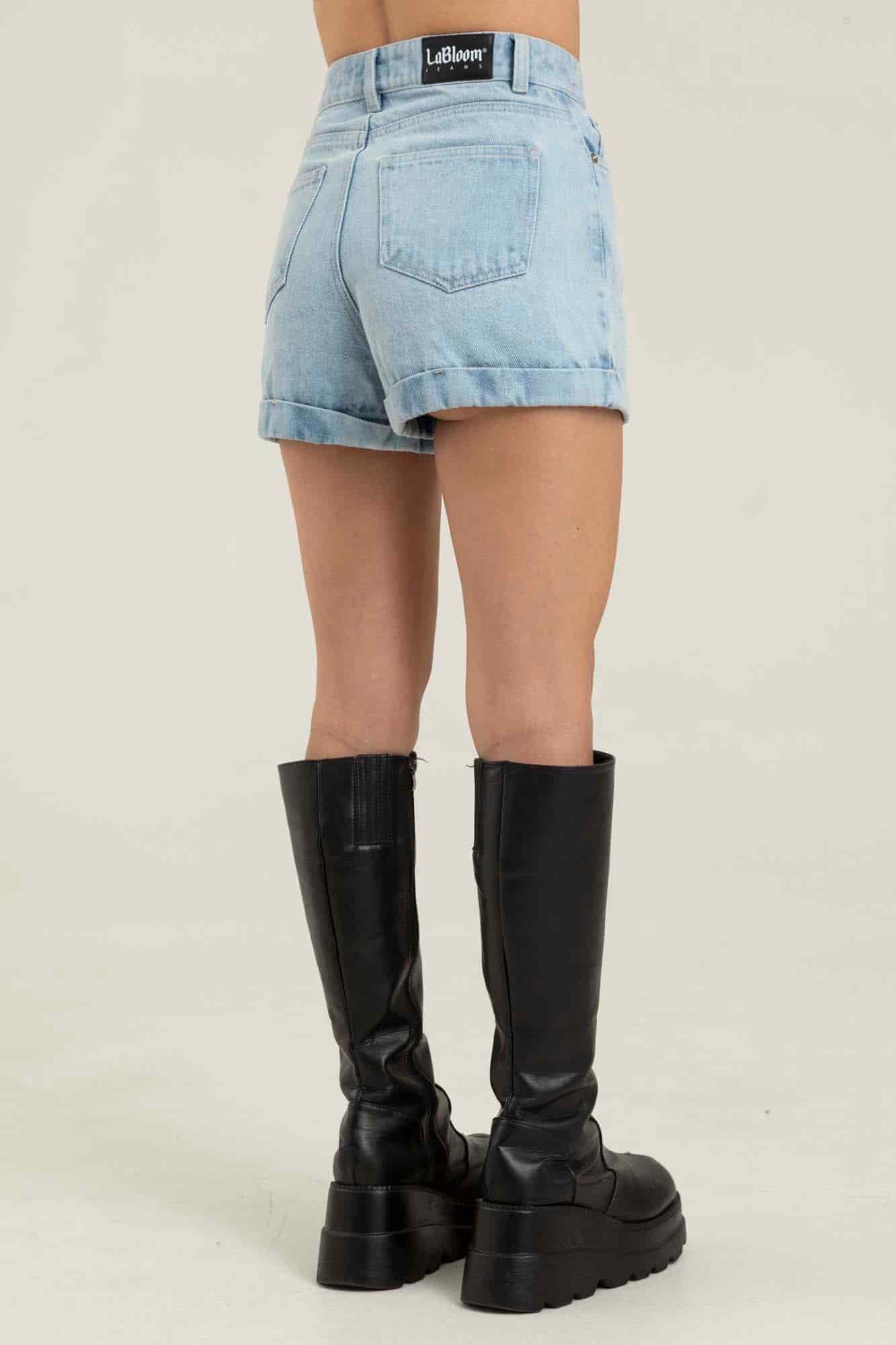 LIGHT WASH DENIM SHORT - miniatura 10