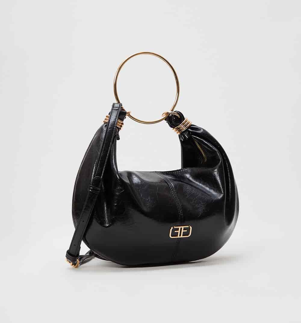 Bolso de mano con asa metalica - miniatura 3