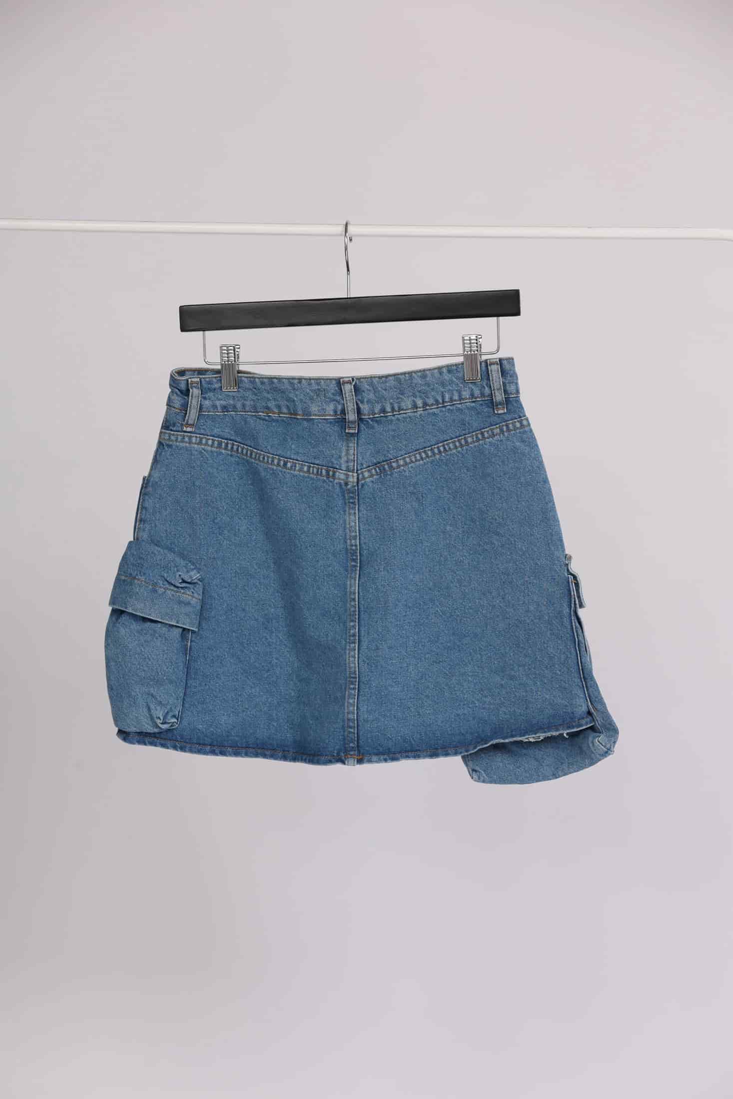 DENIM CARGO SKIRT - miniatura 2