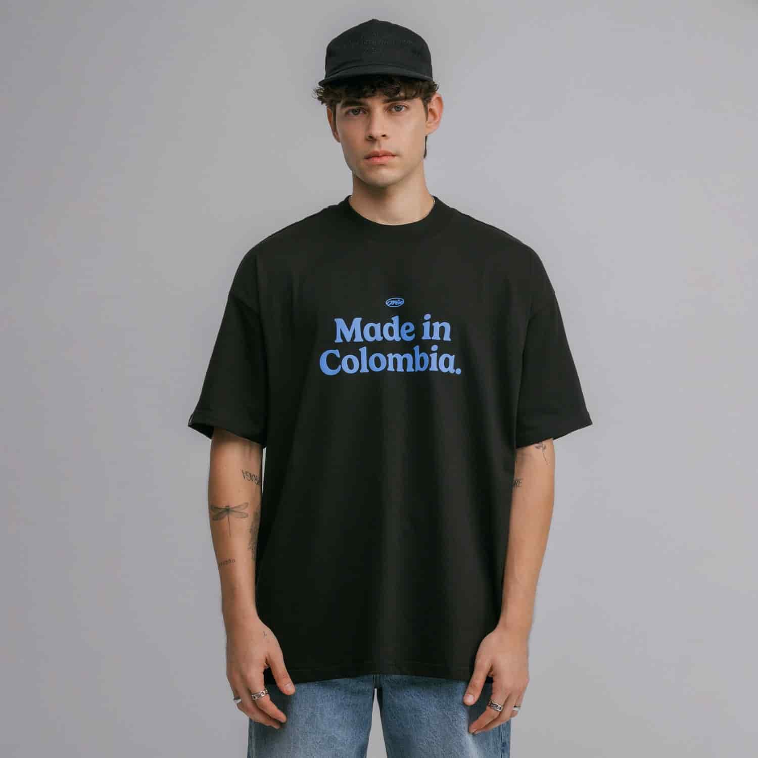 Colombia Oversized T-Shirt - Black - miniatura 2