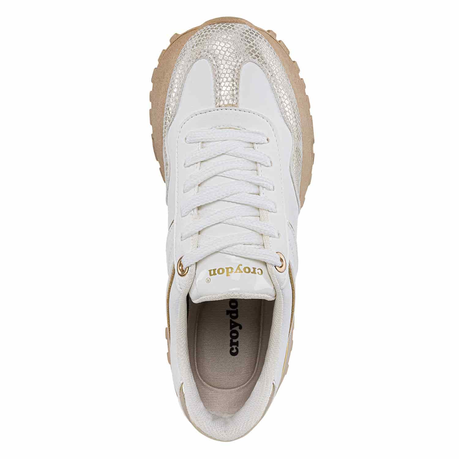 Tenis Urbanos Letizia Blanco-Oro Croydon para Mujer - miniatura 3
