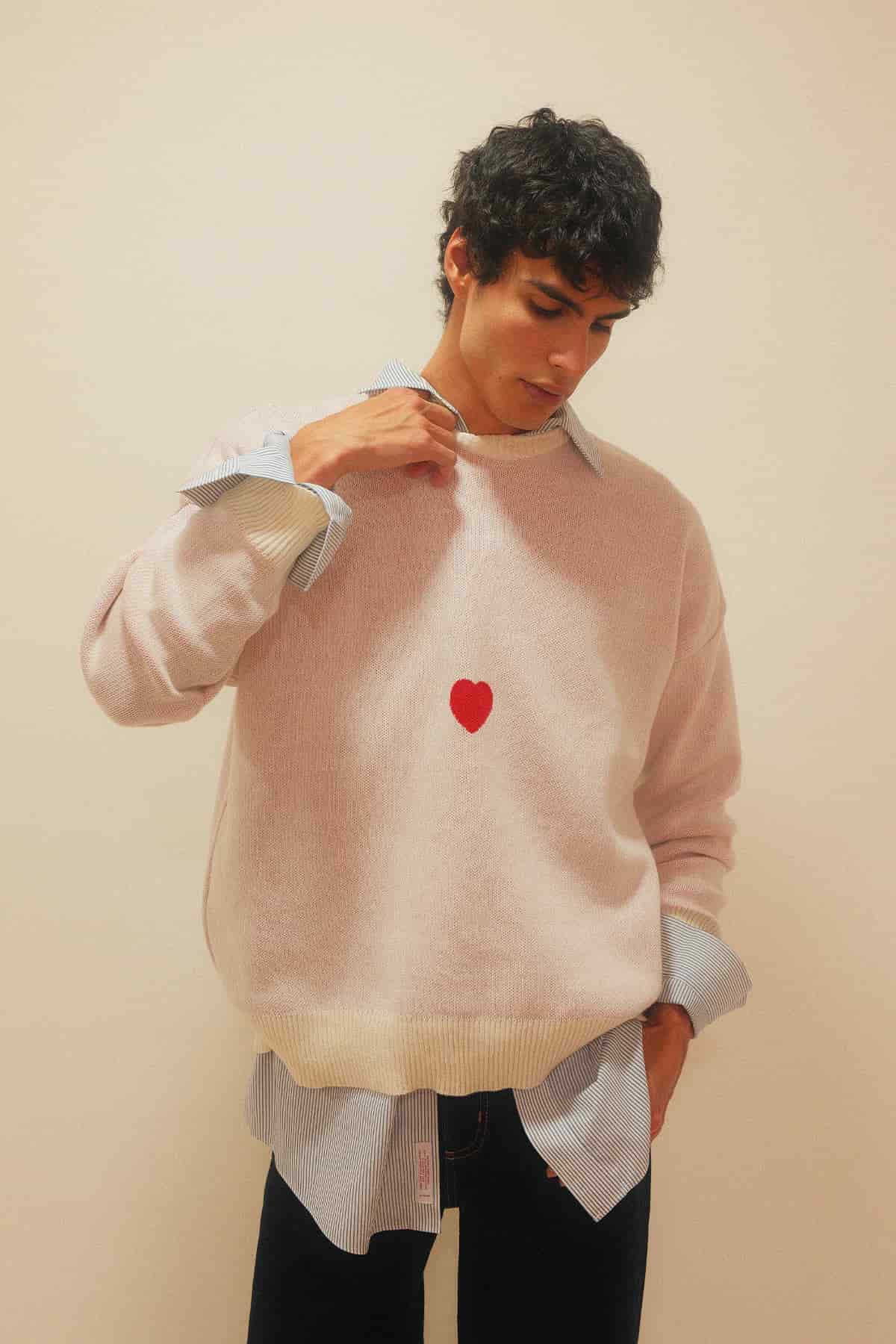 Heart Sweater White - miniatura 3