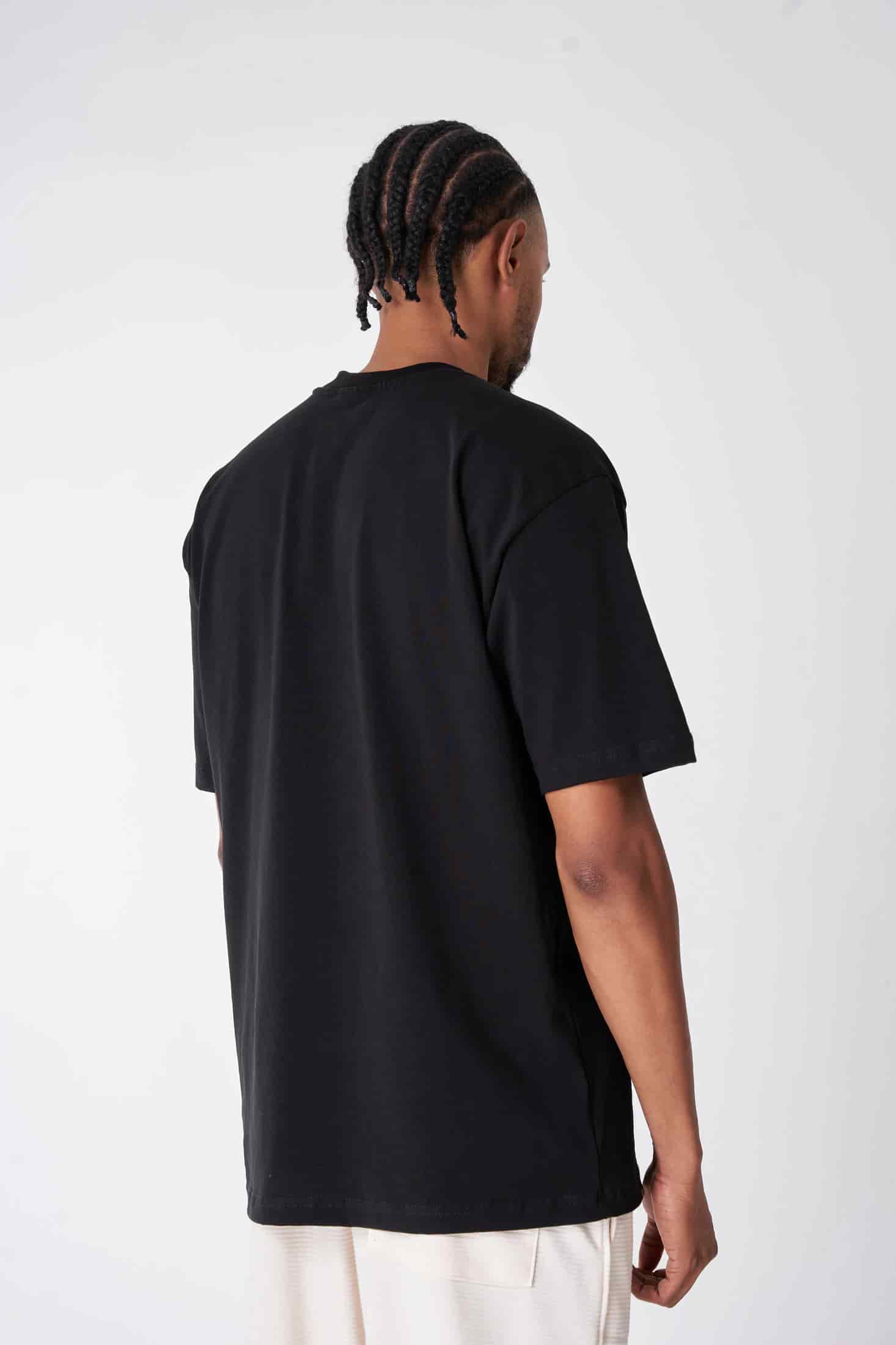 CAMISETA 250 GRAMOS, 100% ALGODÓN NEGRA - miniatura 2